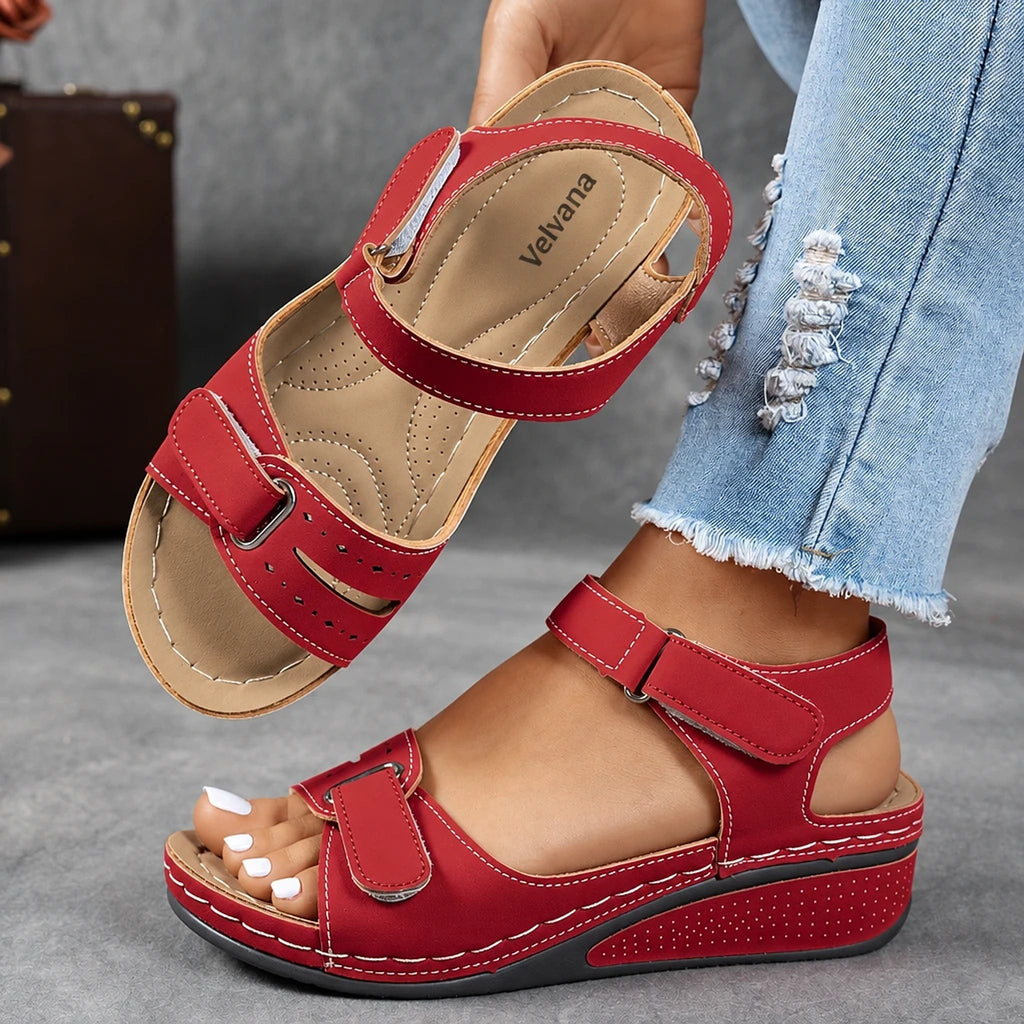 Velvana – Sandalias de Cuña Mujer
