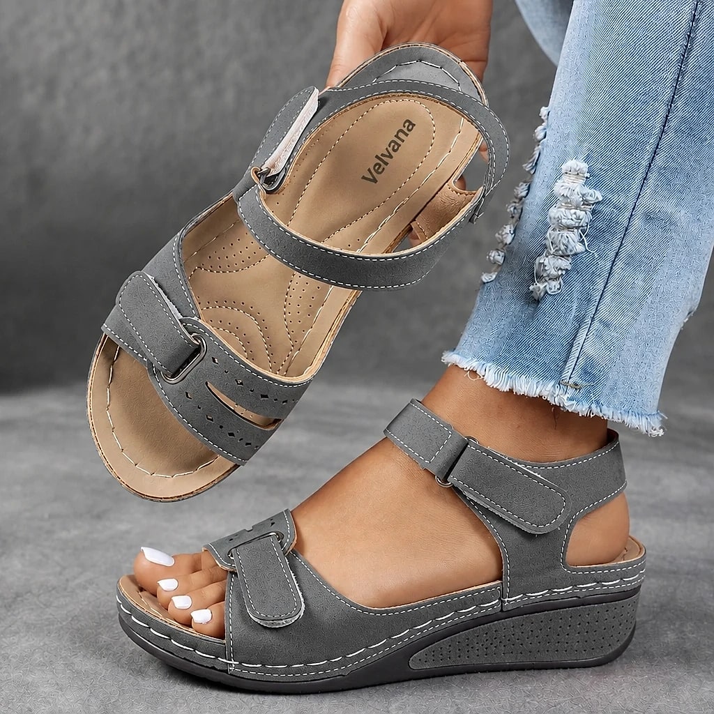Velvana – Sandalias de Cuña Mujer