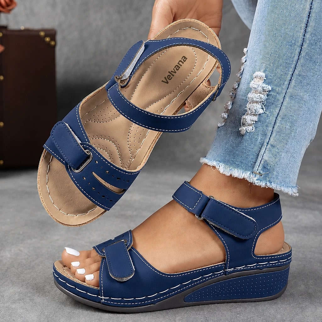 Velvana – Sandalias de Cuña Mujer