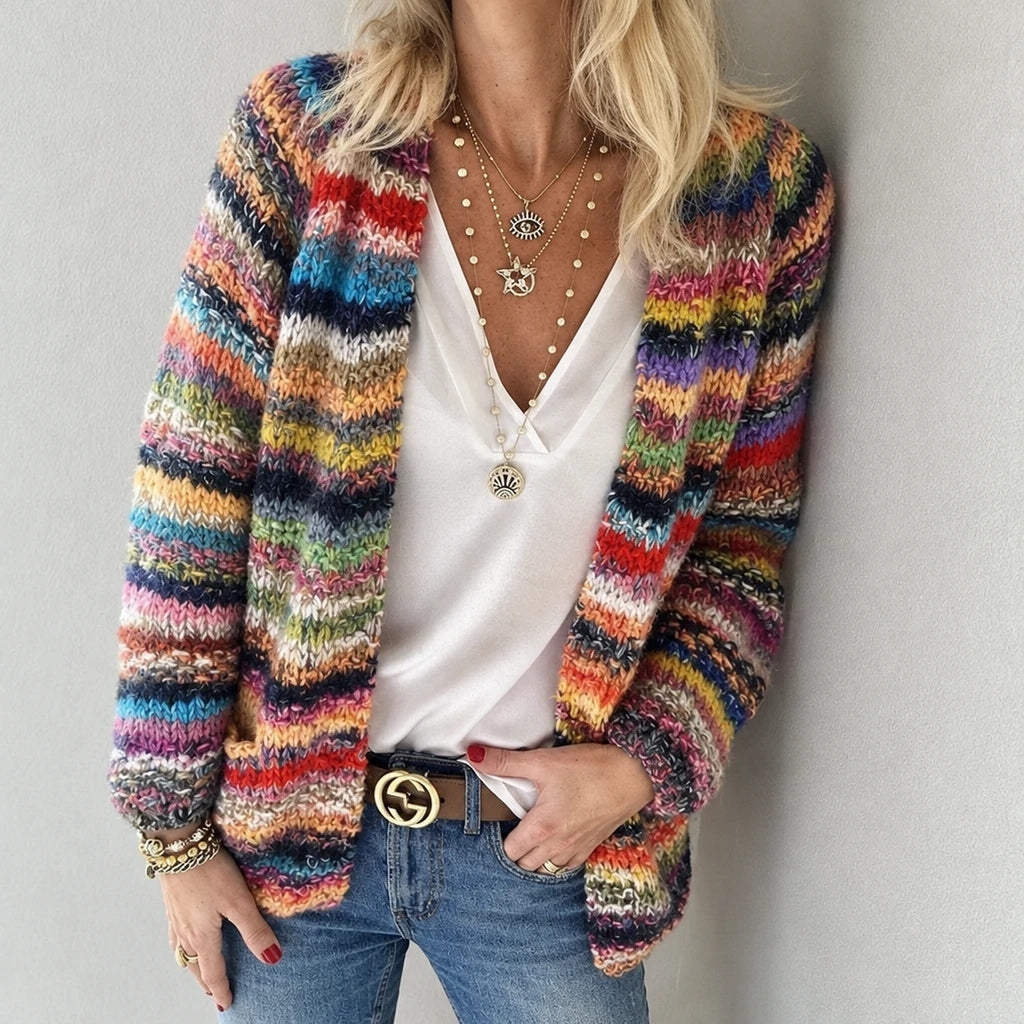 Vibrela – Cardigan Mujer Punto Multicolor