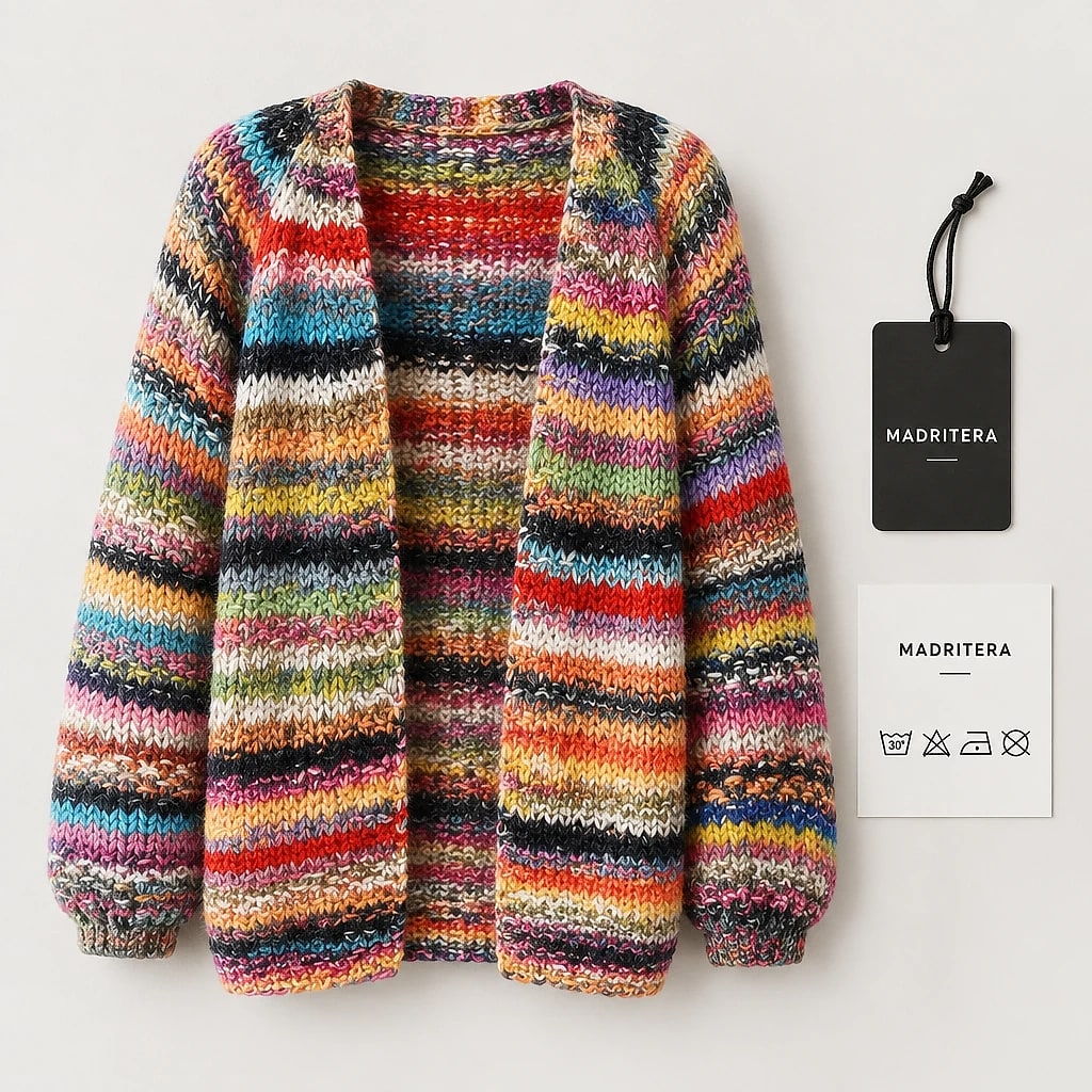Vibrela – Cardigan Mujer Punto Multicolor