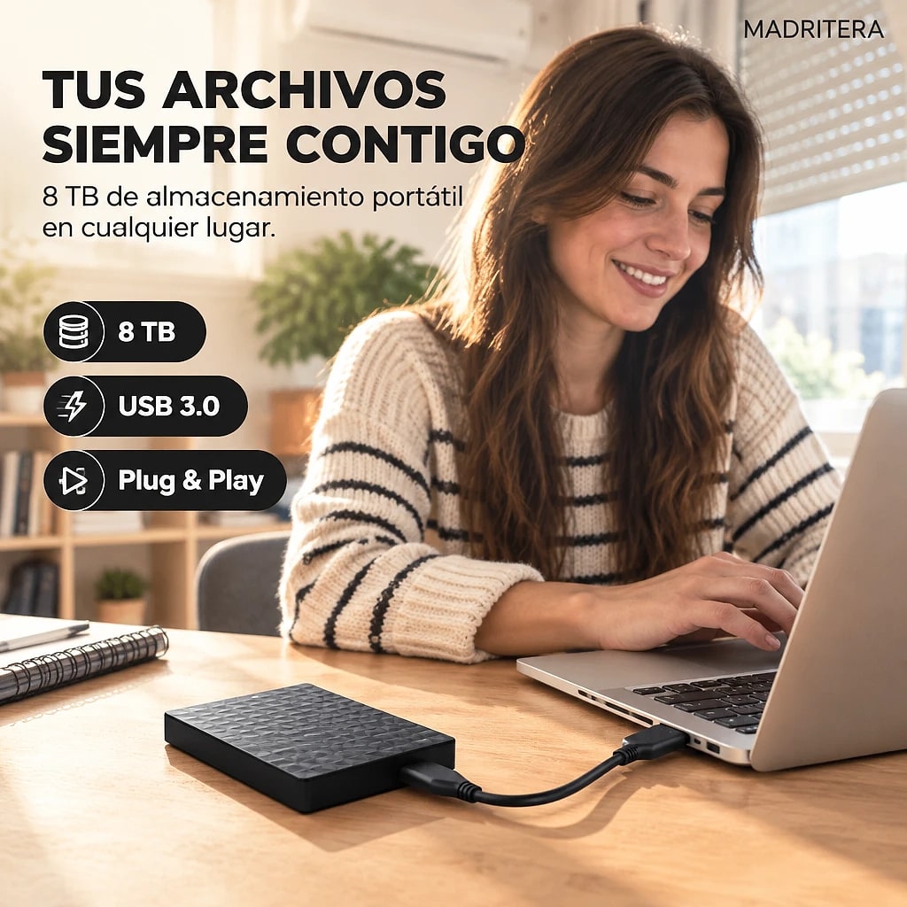 Vordika – Disco Duro Externo 8 TB